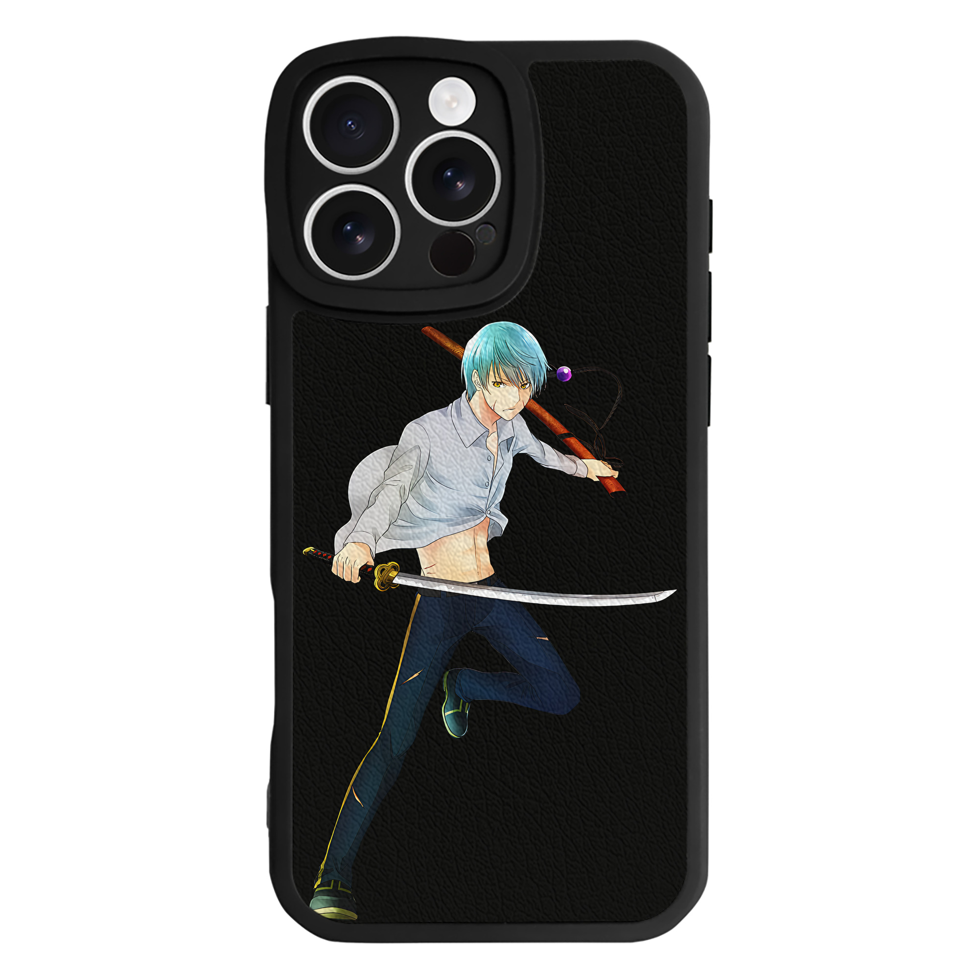（画像用） 刀剣乱舞 Touken Ranbu 【iPhone 16シリーズ対応】シリコンスマホケース（レザー調） 材質：シリコン